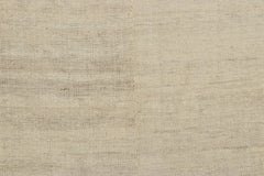 Vintage Mazandaran Kilim in Beige & Cream Striped Patterns - Rug & Kilim