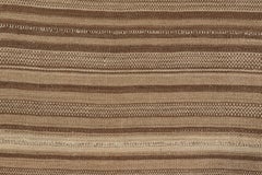 Vintage Bidjar Kilim, Tonal Stripe Flatweave in Earth Tones - Rug & Kilim