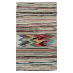 Vintage Shahson Kilim with Colorful Stripes s - Rug & Kilim
