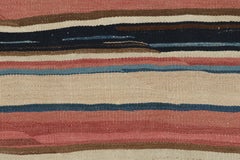 Vintage Kilim with Light and Colorful Stripes - Rug & Kilim