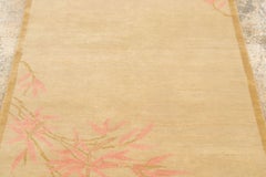 Contemporary Chinese Deco Style Floral Wool Runner by Rug & Kilim, India