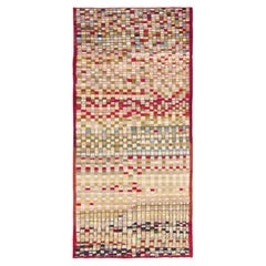 Vintage Turkish Wool Runner with Mosaic Design by Rug & Kilim, 1950-1959