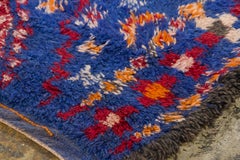 Vintage Moroccan Berber Shag Wool Rug with Diamond Grid by Rug & Kilim 1950-1959
