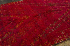 Vintage Moroccan Berber Shag Wool Rug in Red by Rug & Kilim, 1950-1959