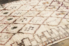 Vintage Moroccan Berber Shag Wool Rug with Diamond Grid by Rug & Kilim 1950-1959