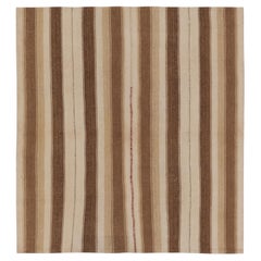 Vintage Kilim, Square Rug in Neutral Earth Tones - Rug & Kilim