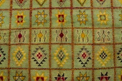 Vintage Moroccan Berber Wool Rug with Grid Design by Rug & Kilim, 1950-1959