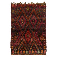 Vintage Moroccan Berber Rug in Dark Red & Orange by Rug & Kilim, 1950-1959