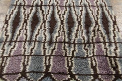 Vintage Swedish Rya Wool Rug in Diamond Design by Rug & Kilim, 1950-1959