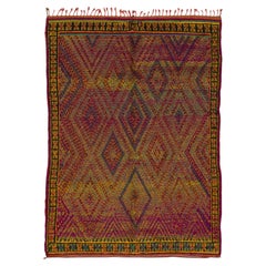 Vintage Moroccan Berber Wool Rug with Geometric Design by Rug & Kilim, 1950-1959