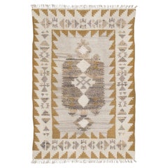 Vintage Scandinavian Wool Kilim with Medallion by Rug & Kilim, 1950-1959
