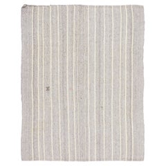 Vintage Turkish Kilim Exotic Yarn Rug with Ivory Stripes by Rug&Kilim, 1950-1959