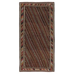 Vintage Turkish Kilim, Tribal Geometric Motifs in Vibrant Hues - Rug & Kilim