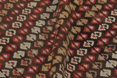Vintage Turkish Kilim, Tribal Geometric Motifs in Vibrant Hues - Rug & Kilim