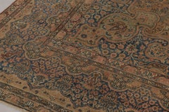 Antique Turkish Kerman Lavar Rug, Regal Intricate Floral Medallion - Rug & Kilim