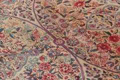 Antique Kerman Lavar Turkish Runner Rug with Interlocking Florals - Rug & Kilim