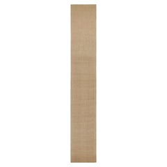 Rug & Kilim’s Modern Textural Extra-Long Runner Rug in Beige-Brown & Cream Tones