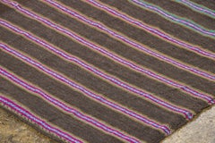 Vintage Panelled Kilim Wool Rug with Pink Stripes by Rug & Kilim, 1950-1959