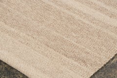 Vintage Panelled Kilim Wool Rug with Stripes in Beige by Rug & Kilim, 1950-1959