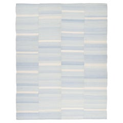 Vintage Panelled Kilim Wool Rug with Stripes in Beige by Rug & Kilim, 1950-1959