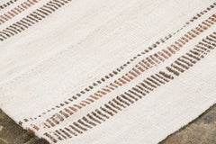 Tapis kilim turc vintage en chanvre à rayures marron, de la marque Rug & Kilim, 1950-1959