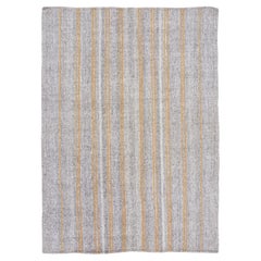Vintage Panelled Kilim Exotic Yarn Rug with Stripes by Rug & Kilim, 1950-1959