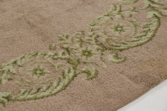 Vintage French Floral Wool Square Rug with Cartouches by Rug & Kilim, 1950-1959