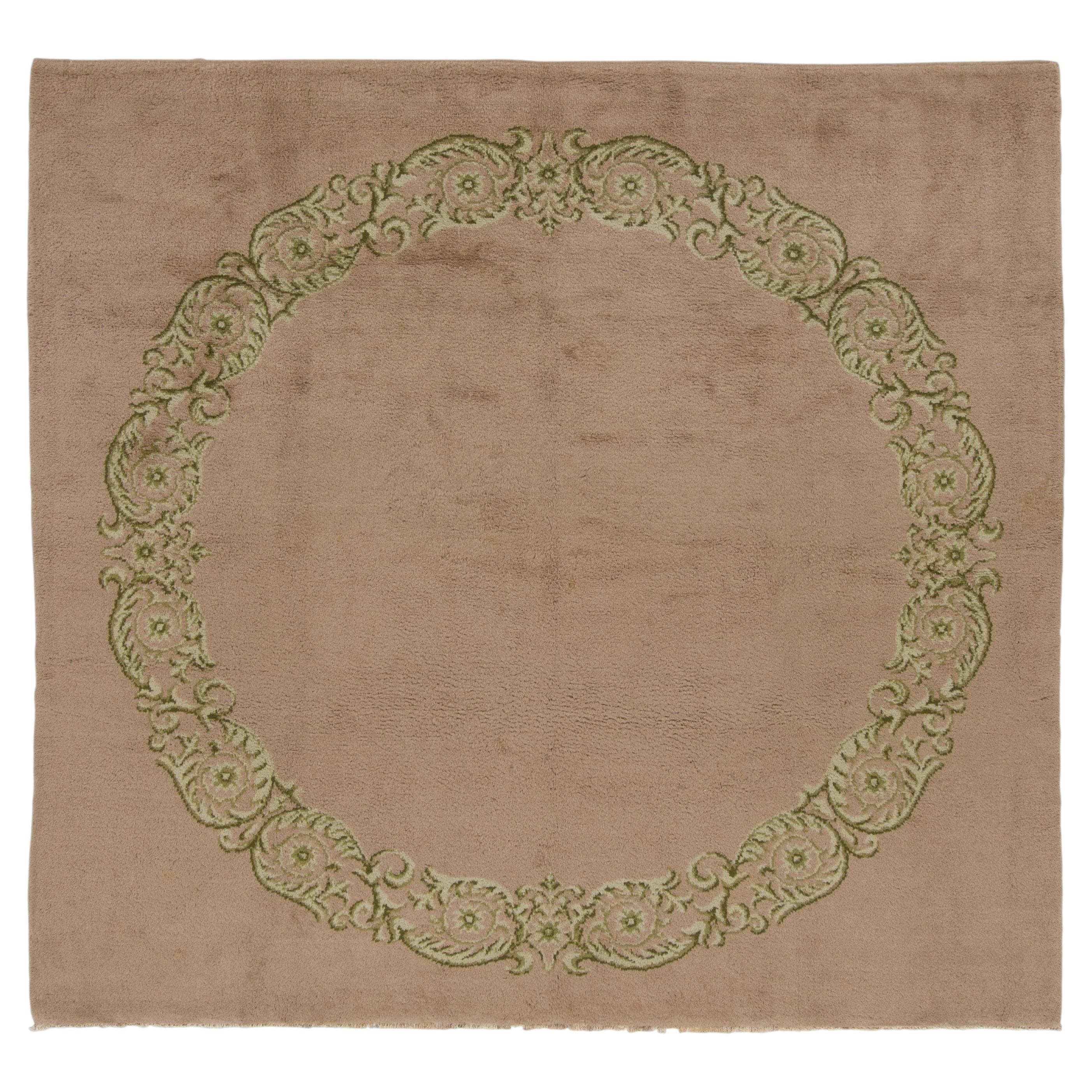Antique Paule Leleu French Art Deco Rug with Floral Patterns by Rug and ...