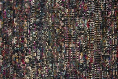 Alfombra contemporánea de mosaico texturizado de lana y seda natural de Rug & Kilim, India