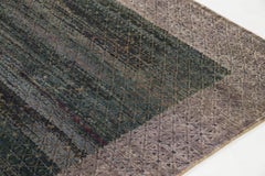 Contemporary Geometric Wool & Natural Silk Rug by Rug & Kilim, India