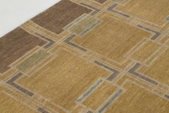 Contemporary Scandinavian Style Geometric Wool Rug by Rug & Kilim, India