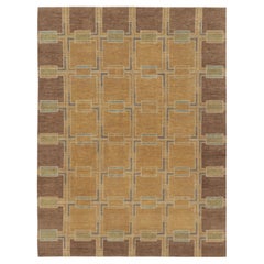 Contemporary Scandinavian Style Geometric Wool Rug by Rug & Kilim, India