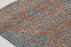 Contemporary Geometric Distressed Honeycomb Rug by Rug & Kilim, India