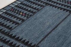 Contemporary Scandinavian Style Geometric Wool Rug by Rug & Kilim, India