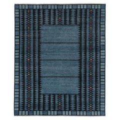 Contemporary Scandinavian Style Geometric Wool Rug by Rug & Kilim, India