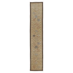 Antique 17th Century Chinese Ming Runner with Lotus & Peony Design - Rug & Kilim