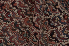 Antique Persian Khamseh Rug with Chicken Motif Design in Multicolor Rug & Kilim