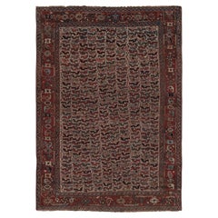 Antique Persian Khamseh Rug with Chicken Motif Design in Multicolor Rug & Kilim