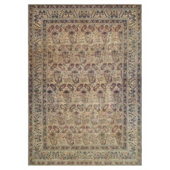 Signed Aboul Ghasem Kermani Antique Turkish Rug with Paisleys  Rug & Kilim