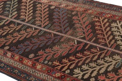Antique Turkish Runner Rug with Polychromatic Floral Patterns - Rug & Kilim
