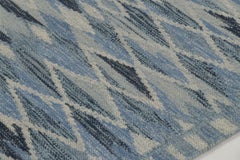 Contemporary Scandinavian Style Geometric Wool Rug by Rug & Kilim, India