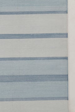 Oversized Contemporary Striped Cotton Dhurrie Rug by Rug & Kilim, India
