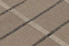 Contemporary Scandinavian Style Wool Flatweave by Rug & Kilim, India