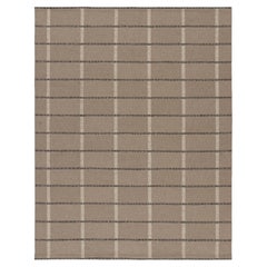 Contemporary Scandinavian Style Wool Flatweave by Rug & Kilim, India