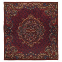Tappeto turco antico Oushak in lana, di grandi dimensioni e multicolore, realizzato da Rug & Kilim, 1870-1879