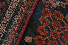 Oversized Antique Persian Joshaghan Floral Rug with Medallion, from Rug & Kilim