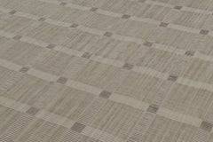 Contemporary Scandinavian Style Custom Rug in Beige & Gray by Rug & Kilim, India