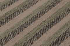 Contemporary Scandinavian Style Custom Wool Flatweave by Rug & Kilim, India