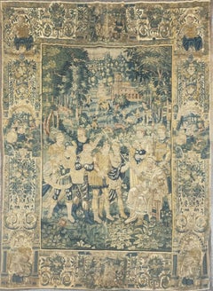 Antique 17th Century Tapestry with Narrative Pictorials by Rug & Kilim 1670-1679
