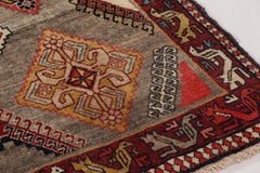 Vintage Gabbeh Wool Rug with Medallions by Rug & Kilim, Afghanistan, 1950-1959